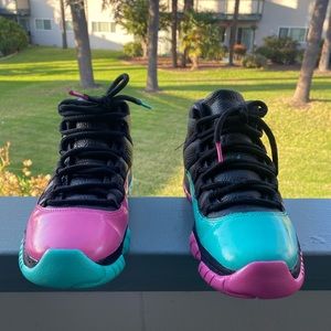 Custom Jordan 11s “south beach”